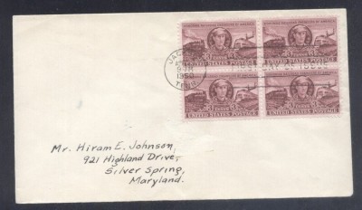 United States 1950 Railways x 4 FDC K.508 foto