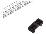 Radiator Extrudat Negru 12.7x31.1x11.7mm