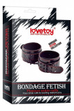 Catuse Fetish Pleasure, piele neagra, cusaturi rosii#