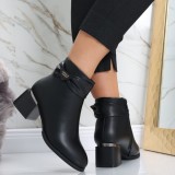 Cumpara ieftin Botine Dama Imblanite Negre din Piele Ecologica Avinca, 36