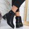 Botine Dama Imblanite Negre din Piele Ecologica Avinca, 36