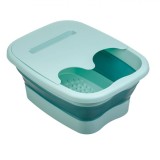 Cadită Pliabilă Baie Picioare, Plastic, Suport Telefon, Verde Marin, Dimensiuni 39x32x17cm, Oem