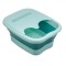 Cadită Pliabilă Baie Picioare, Plastic, Suport Telefon, Verde Marin, Dimensiuni 39x32x17cm