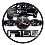 Ceas perete disc vinil Ford F-150 Raptor pick-up camioneta America negru 30cm decorativ silentios