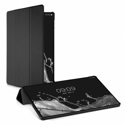 Husa pentru tableta Samsung Galaxy Tab S8 Plus, Kwmobile, Negru, Piele ecologica, 57464.01 foto