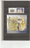 ROMANIA 2015 LP 2072 c LP 2072 a 130 ANI DE LA RECUNOASTEREA AUTOCEFALIEI BISERICII ORTODOXE ROMANE SERIE CU VINIETA + COLITA MNH NESTAMPILATE