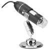 Microscop digital SpectrumPoint®, dispozitiv marire imagine zoom 1600X, iluminare cu 8 led-uri, USB, Micro, Type C, negru/argintiu