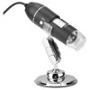 Microscop digital SpectrumPoint®, dispozitiv marire imagine zoom 1600X, iluminare cu 8 led-uri, USB, Micro, Type C, negru/argintiu