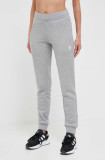Adidas Originals pantaloni de trening din bumbac culoarea gri, melanj IJ9840