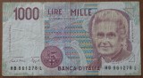 1000 lire 1990, Italia, Montessori