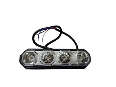 Stroboscopl 4LED-uri HorPol Rosu 12v-24v foto