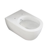 Cumpara ieftin Vas WC suspendat, Hatria, Fusion, cu functie de bideu, 35,5 x 54 cm, alb