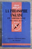 Serge Hutin - La philosophie anglaise et americaine