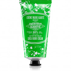 Institut Karité Paris Lily Of The Valley So Chic crema hranitoare de maini cu unt de shea tube + box 75 ml