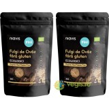 Pachet Fulgi de Ovaz Fini fara Gluten Ecologici/Bio 250g+250g