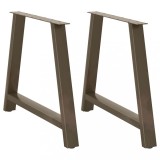 Picioare masă cafea Gossi A, 90x73cm, oțel, set 2 buc, reglabile, robuste, design modern