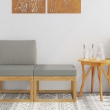 vidaXL Hocker de Exterior Lemn Solid de Acacia Alb 901454