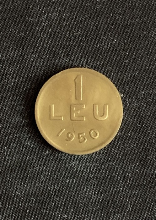 Moneda 1 leu 1950