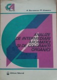 H. Sanielevici, Fl. Urseanu - Analize de intermediari aromatici si coloranti organici - 1985