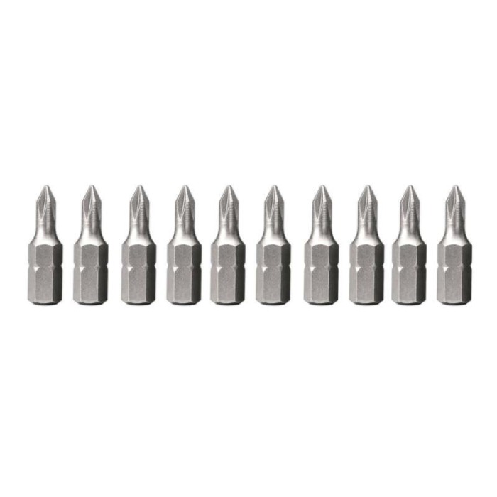 Set varfuri, biti, PH1, 1/4 &quot;, 10 buc, 25 mm, Beorol