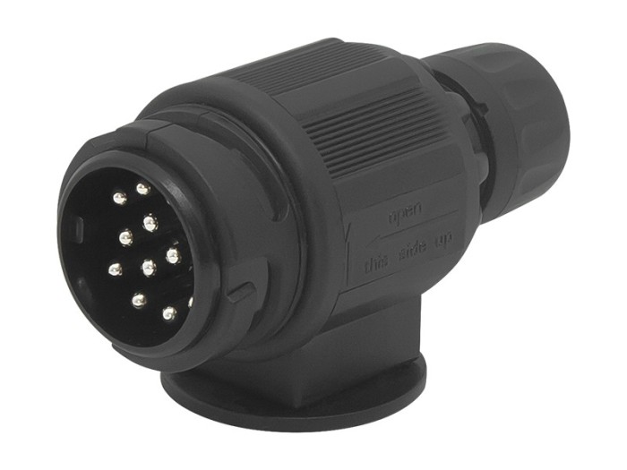 Priza Remorca Auto cu 13 Pini, Culoare Negru Priza Remorca Auto cu 13 Pini, Culoare Negru