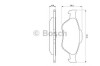 Set placute frana,frana disc FORD FUSION (JU) (2002 - 2012) BOSCH 0 986 424 558