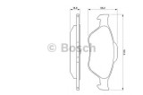 Set placute frana,frana disc FORD FIESTA IV (JA, JB) (1995 - 2002) BOSCH 0 986 424 558