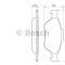 Set placute frana,frana disc FORD FUSION (JU) (2002 - 2012) BOSCH 0 986 424 558