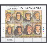 TANZANIA 1992 FAUNA MAIMUTE COTA MICHEL 18 EURO