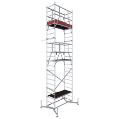 Schela mobila KRAUSE Climtec, 0.6 x 1.5m, aluminiu, inaltime de lucru 7m, inaltime podest 5.0m