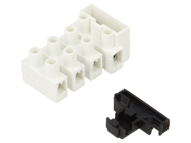 Regletă de conexiuni terminal cu şurub 2,5mm2 450V 4 piste
