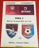 Program meci fotbal CS BLEJOI - AFC CHINDIA TARGOVISTE (16.08.2023)
