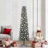 VidaXL Brad de Crăciun artificial cu 300 LED Verde 58 x 58 x 210 cm 3395957