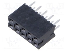 Conector Soclu Tata PIN 10, 2,54mm THT 2x5 - SAMTEC foto
