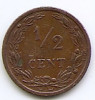 Olanda &frac12; Cent 1903 - Wilhelmina, Bronz,14 mm KM-133, Europa