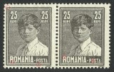 EROARE ROMANIA 1928 LP77a MIHAI CU Litera ,,O&#039;&#039; TAIAT SI OBLICA IN ,,R&#039;&#039; MNH