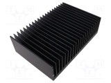 Radiator extrudat cu aripioare negre SEIFERT ELECTRONIC 200mm x 300mm