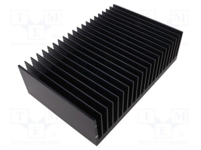 Radiator extrudat cu aripioare negre SEIFERT ELECTRONIC 200mm x 300mm foto