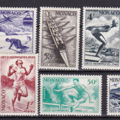Monaco 1948 sport Olimpiada MI 339-347 MNH