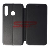 Husă Flip Cover Huawei P30 Lite, Piele Eco, Neagră