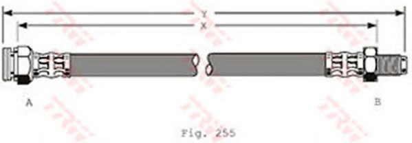 Conducta / cablu frana VW CADDY II Pick-up (9U7) (1996 - 2000) TRW PHB376