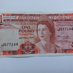 Gibraltar- 1 Pound 1975