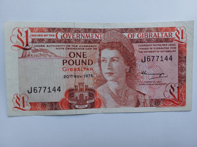 Gibraltar- 1 Pound 1975 foto