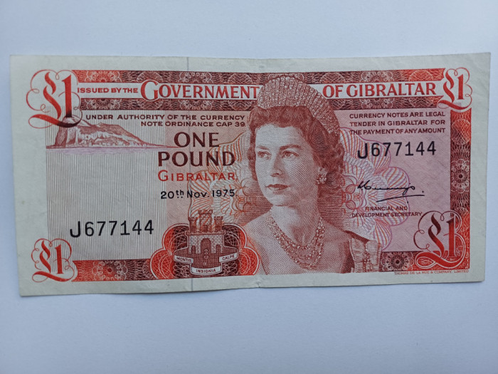 Gibraltar- 1 Pound 1975