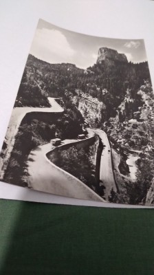CARTE POSTALA SERPENTINE IN CHEILE BICAZULUI CIRCULATA foto
