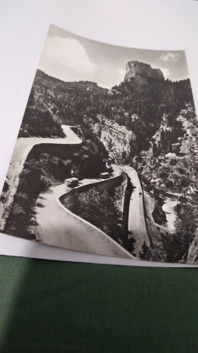 CARTE POSTALA SERPENTINE IN CHEILE BICAZULUI CIRCULATA