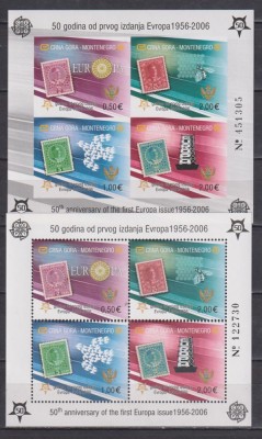 MUNTENEGRU 2006&amp;quot; EUROPA &amp;quot; MI. BL. 2 A+B MNH foto