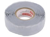 Bandă autoamalgamantă gri 25mm x 9m 500um 180&deg;C Silicon Rubber