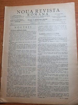 noua revista romana 5 iunie 1911-duliu zamfirescu,a.d. xenopol,radulescu motru foto