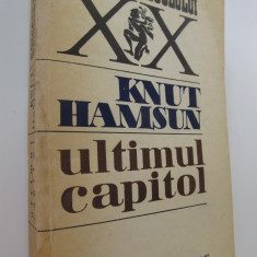 Ultimul capitol - Knut Hamsun